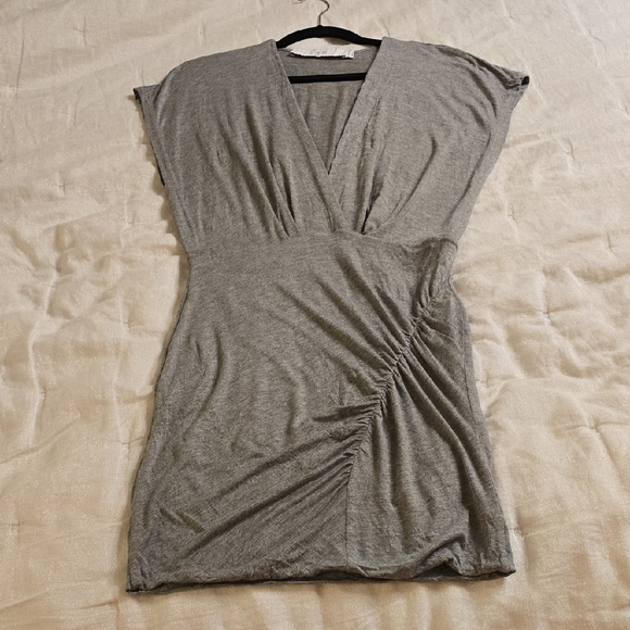 IRO Gray V-Neck Mini Dress - Picture 8 of 14